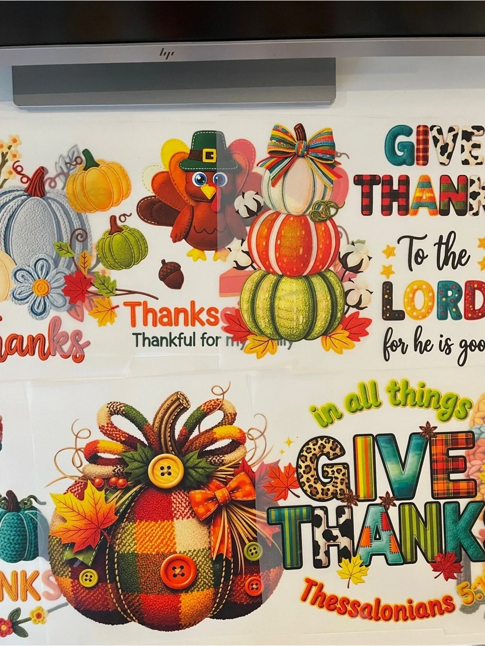New Lot 30 Thanksgiving Fall Iron On Transfers DIY T-Shirts